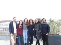 KTU student from Azerbaijan Murad Najafov with fellow students at INSA Toulouse University.