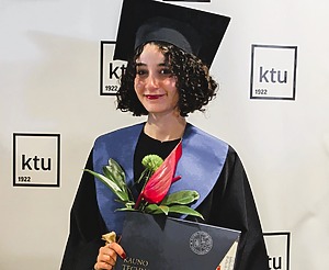 Elessar Mhana, KTU alumna from Syria