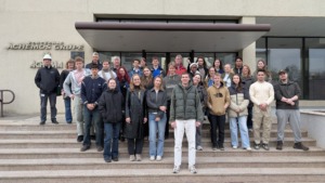 Project participants in front of AB Achema